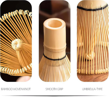 Matcha Whisk Set with Ceramic Bowl - Bamboo Whisk (Chasen), Scoop, Sifter & Holder - Complete Kit for Traditional Matcha Tea - Unique Gifts for Women, Men, Tea Lovers (Green)