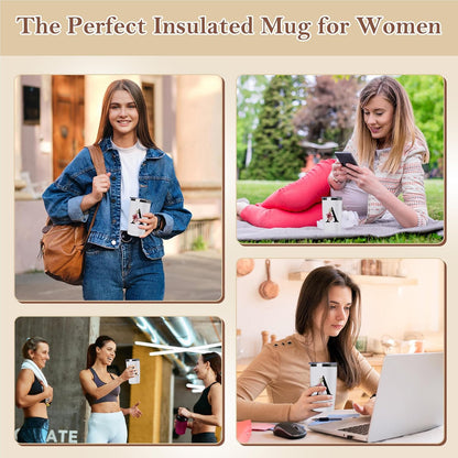 20 Oz Insulated Coffee Cup with Lid Car Tumbler Travel Mug Women Her Sister Mom Girlfriend Aunt Best Friend Friendship Grandma Bestie Wife Daughter Law Lady Happy Birthday Cool Unique Cute Gifts