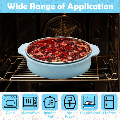 9 Inch Springform Pan with Silicone Pan Protector, 304 Stainless Steel Nonstick Leakproof Springform Cake Pan with Removable Bottom with 50pcs Parchment Paper