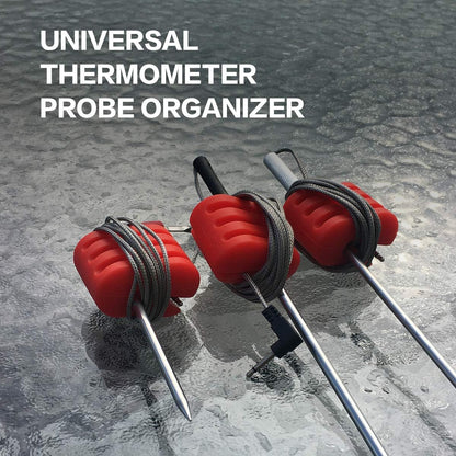 Universal Slicon Pot Clip/Cup Clip for Temperature Probe of Deep Fryer,Candy Pot, Probe Organizer (Pack of 3)