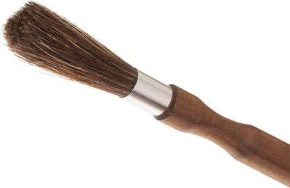Redecker Natural Pig Bristle Espresso Maker Brush with Oiled Thermowood Handle, 8-1/8-Inches