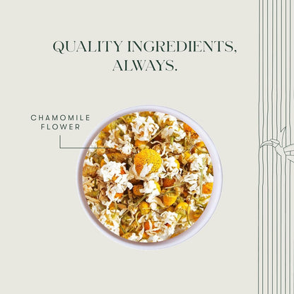 Luxmi Estates Chamomile Herbal Tea 100g Loose Leaf Tea | Herbal Tea | Caffeine-Free | Single Ingredient | 50 Cups Bulk Pack