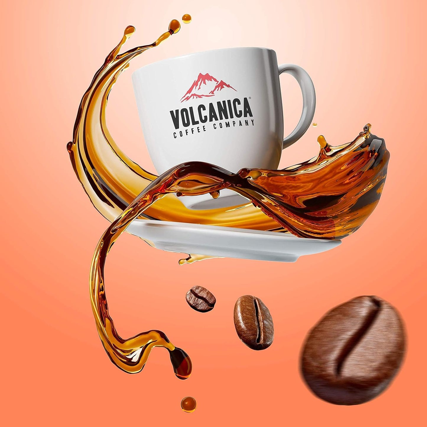 VOLCANICA COFFEE COMPANY Guatemala Antigua Coffee, Reserve, Dark Roast, Whole Bean, Fresh Roasted, 16-ounce