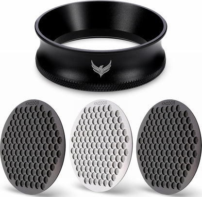 58mm Espresso Tool Kit Coffee Dosing Funnel and Puck Screen Set Inludes Magnetic Portafilter Funnel 58 mm and Puck Filter Barista Tools for All 58mm Espresso Machines