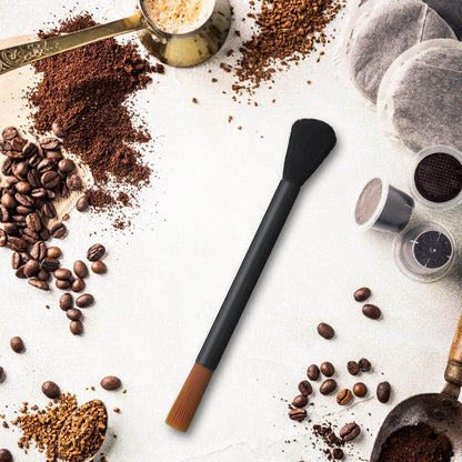 Coffee Machine Cleaning Brushes 2PC, Dusting Bar Espresso Machine Grinder Cleaning Brushes, Two Head Brush Accessories for Bean Grain Coffee Tool Tabletop Simple Barista Home Kitchen Dual Purpose