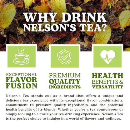 Nelson's Tea Really Root Beer - Sarsaparilla Root Herbal Loose Leaf Tea; Blend of Flavors like Sarsaparilla, Sassafras Burdock, and More! - Sample