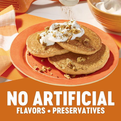 Krusteaz Baking Mix, Pumpkin Spice Complete Pancake Mix, Light & Fluffy, Made with Real Pumpkin & No Artificial Flavors or Preservatives, 16 OZ Box (Pack of 2)