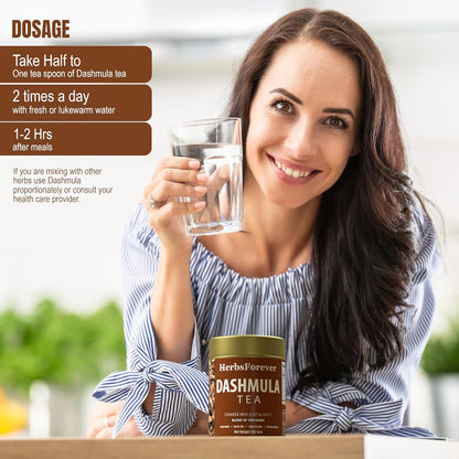 Herbsforever Dashmula Tea Stress Relief and Nourishing Formula Herbal Tea Blend 100 GMS
