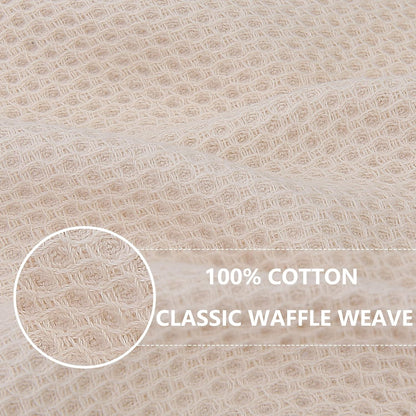 Homaxy 100% Cotton Waffle Weave Kitchen Dish Cloths, Ultra Soft Absorbent Quick Drying Dish Towels, 12 x 12 Inches, 12-Pack, Multicolor