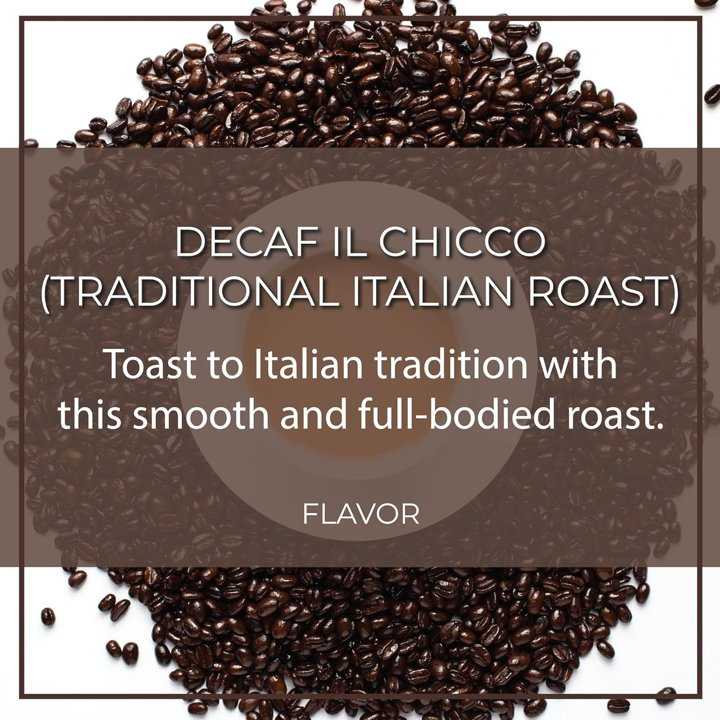 The Bean Organic Coffee Company Water Processed DECAF IL Chicco (Traditional Italian Roast), Dark Roast, Whole Bean Coffee, 5-Pound Bag