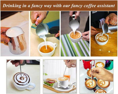 5 PCS Latte Art Pen Cinnamon Pen for Coffee,Barista Espresso Coffee Latte Art Tools Accessories for Coffee Bar Barista Make Creative Coffee Designs Decors,Stainless Steel Silver,LXLVOUEG