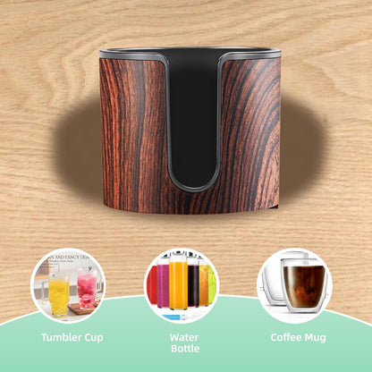 2pcs Cup Holder for Desk (2PCS Walnut Design)