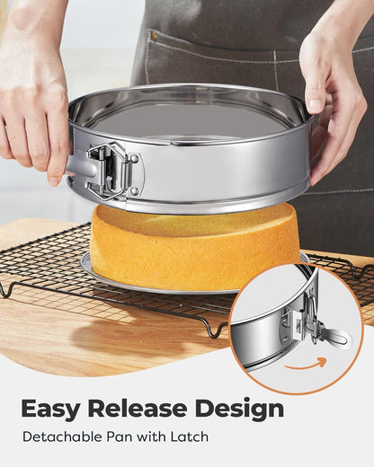 Kootek Cake Pan, Nonstick Springform Pan with Removable Bottom, 9 Inch Round Cheesecake Cake Baking Pans