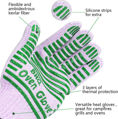 CZSYZCZS Extreme Heat Resistant Oven Gloves - 932F - Cooking Gloves for BBQ, Grilling, Baking,Cutting, Smoker Fireplace
