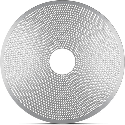 58mm Espresso Puck Screen with Round Hole in the Middle - 0.2mm Ultra Thin Espresso Puck, Stainless Steel Reusable Coffee Filter, Suitable for La Marzocco/Gaggia