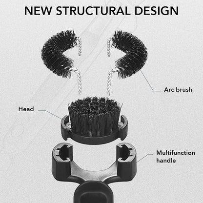 Espresso Machine Brush, Coffee Machine Brush Cleaner Removable Coffee Maker Espresso Group Round Brushes Barista Grinder Tools (51MM)