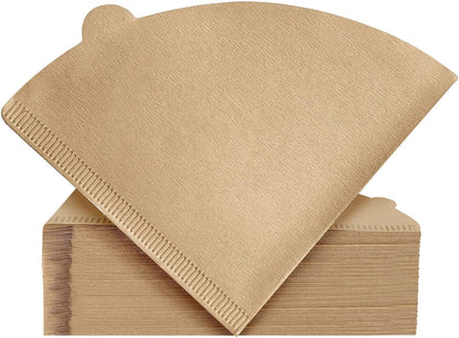 Coffee Filter, Cone Coffee Filters, Size 02 Coffee Filters for Pour Over Drippers, Total of 200 Sheets, 1-4 Cups, Natural Unbleached Brown