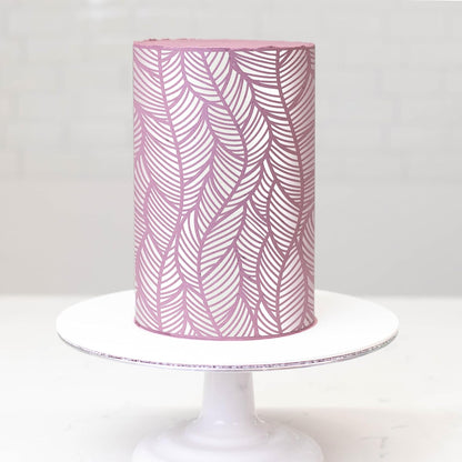 Stacking Leaf Large Cake and Baking Decorating Stencil (ELLEA)