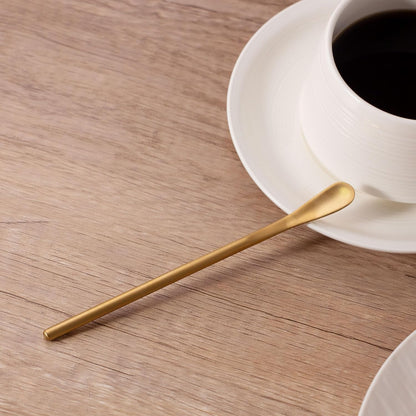 IMEEA Coffee Stirrers Demitasse Espresso Spoons SUS304 Stainless Steel Coffee Stir Sticks 5.9-Inch Tea Spoon, Set of 4 (Gold)
