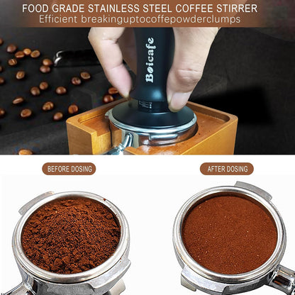 22 PCS 58mm Espresso Accessories Kit, 58mm Spring Loaded Calibrated Espresso Coffee Tamper Set with Tamper Mat, WDT Tool, Latte Art Kit, Frothing Pitcher and Towel for Coffee Making (58mm)