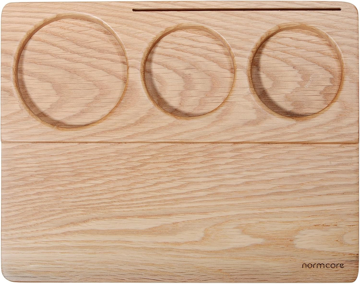 Normcore Tamping Mat - Natural OAK Espresso Tamping Station - Coffee Tamper Holder Mat Portafilter Mat For Baristas - Patent Pending - Solid American White OAK Wood