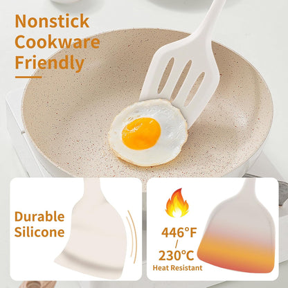 18 Pcs Cooking Utensils Set, Kitchen Utensils Set with Utensil Holder, 446°F Heat Resistant Silicone Spatula Set, Kitchen Gadgets Tools Set for Nonstick Cookware BPA FREE