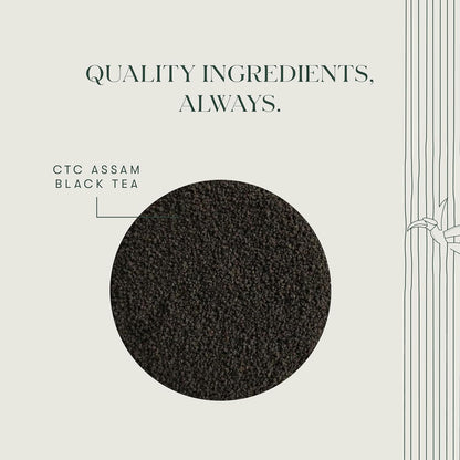 Luxmi Estates - Blue Hills - Organic CTC Assam Black Tea - Loose Leaf - 100g (50 Cups) | Jodhpur Blend - Rajasthan's Favorite Chai | Strong Cup of Original Indian Chai Tea - No Spices