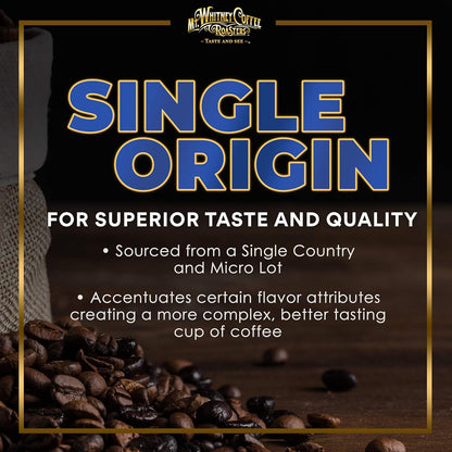 Mt. Whitney Colombia Monte Sierra Organic,Single origin, Medium Dark Roast, Smooth Full Flavored, low Acid Coffee (Ground, 5 Lb)