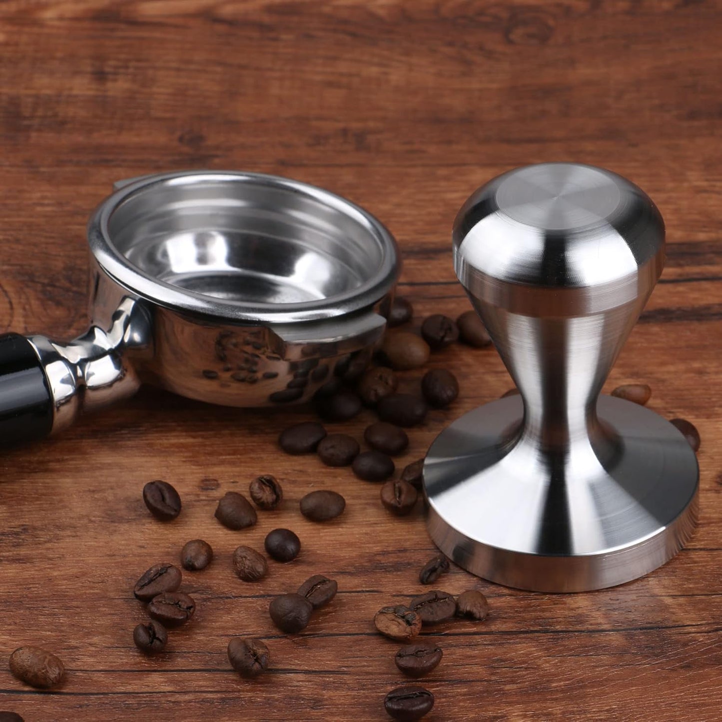 Coffee Tamper 51mm 100% Stainless Steel Barista Tools, Espresso Tamper Tool