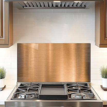 DAIFURONGE Tempered Glass Backsplash For Kitchen Behind Stove,Stove Backsplash Top Cover,Easy to Clean Glass Splashback, Sink Cover Splash Guard, Kitchen Wall Decor (30"x16"(76.2x40.64cm))