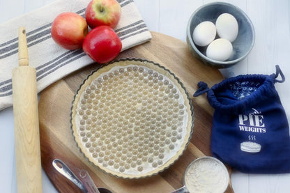 Glass Pie Weights for Baking | Better Than ceramic beads! Dust Free Borosilicate Glass | Large Quantity 2.5 Pounds | Drawstring Storage Bag | Essential baking tools and pie making accessories