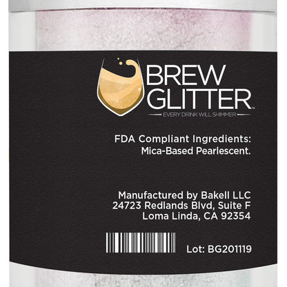 Purple Iridescent BREW GLITTER Edible Glitter For Drinks, Cocktails, Beer, Garnish Glitter & Beverages | 100% Edible & Food Grade | Vegan, Gluten, Nut Free (25g, Purple Iridescent)