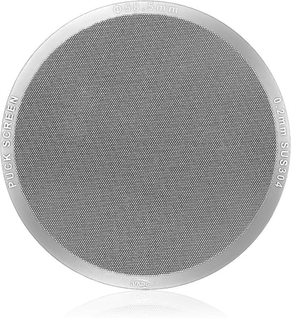 IKAPE 58.5mm Espresso Puck Screen, 0.2mm Thickness, Reusable Metal Ultra-thin & Ultra-light Coffee Filters, Food-grade 316 Stainless Steel Coffee Puck Screen for Espresso Baristas