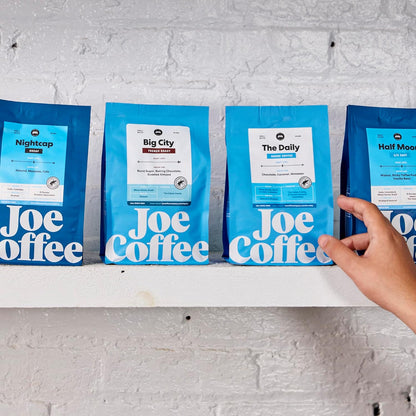 Joe Coffee Company - Big City Ground Specialty Coffee, 6 oz Bag | NYC Roaster, Rainforest Alliance Certified, Kosher, Climate-Friendly