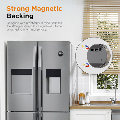 Rechargeable Magnetic Kitchen Timer-Loud Alarm Visual Productivity Timer&Pomodoro Timer with Large LED Display,3 Presets(5/15/25min),3 Volume Levels. Ideal for Cooking, Fitness&Office Use(BN)