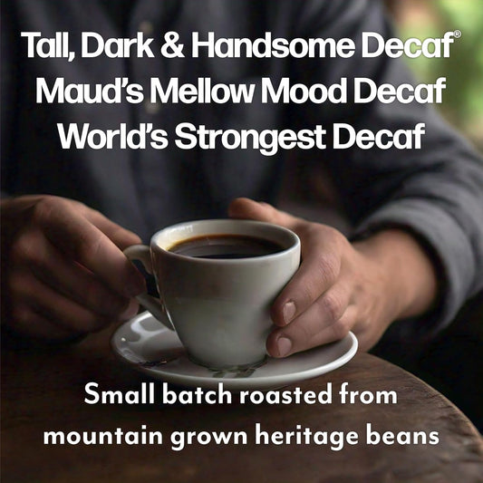 Maud's Decaf Dark Roast and Decaf Medium Roast Coffee Pods Bundle, 54 ct, Decaffeinated Coffee in Recyclable Single Serve Pods – 100% Arabica Coffee, Compatible with Keurig K Cups Maker