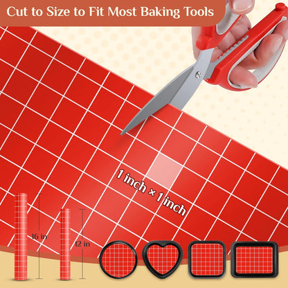 Silicone Baking Mat, 12 IN x 6 FT Free Cutting Baking Sheet,Non-Stick Reusable Dough & Pastry Mat,Non-Slip Silicone Mat Roll for Air Fryer Liner,Freeze Dryer,Oven Baking Pan,Kitchen Counter