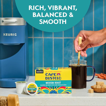 Café Bustelo Medium Roast Coffee, 10 Ct. K-Cup pods (Pack of 6)
