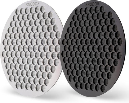 Espresso Puck Screen 54mm Breville Compatible 2 Pcs Stainless Steel Ultra-Thin 0.8mm Portafilter Screen, Fits Breville Barista Express, Pro, Touch, Bambino, Duo Temp,Impress, Infuser (53.3mm)