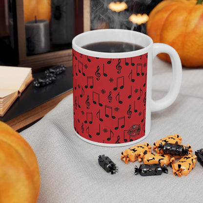 11 OZ Novelty Coffee Mugs - Christmas Gift (Music Theme)