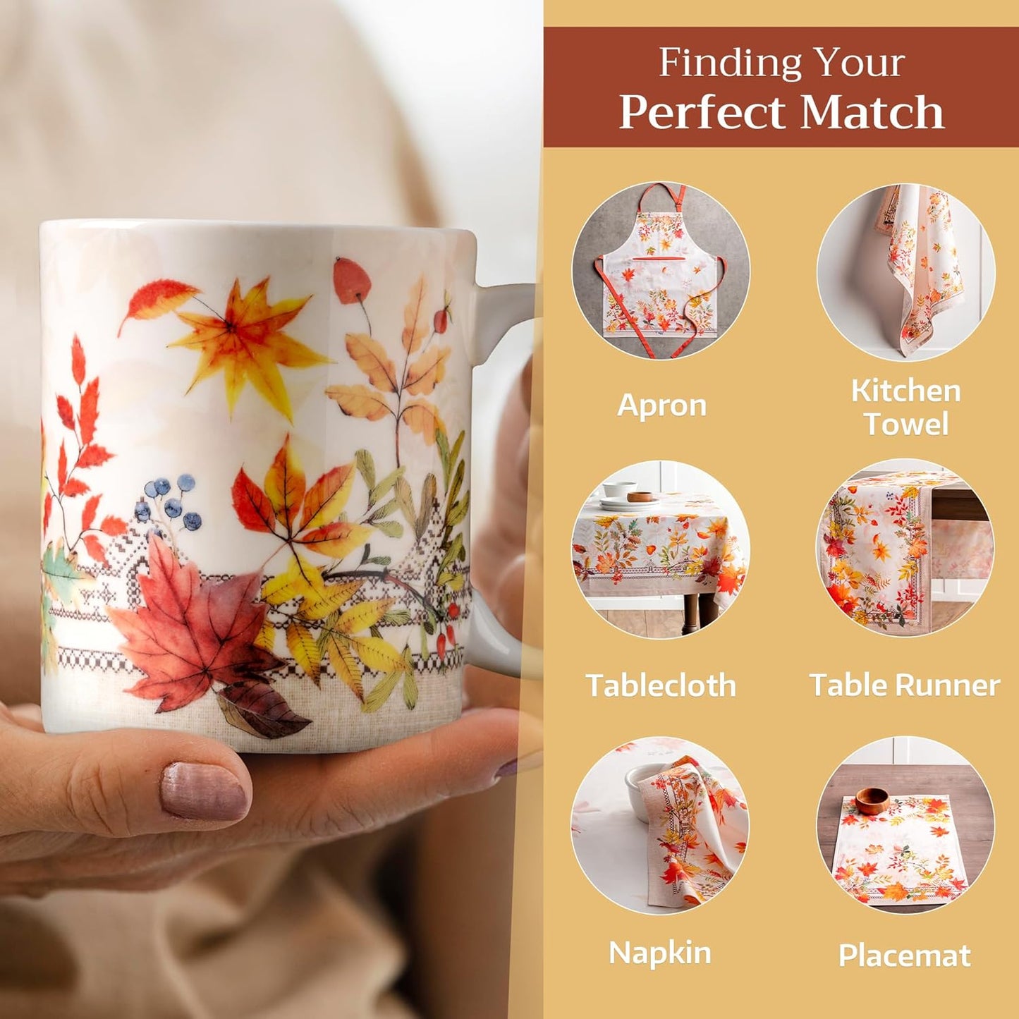 Maison d' Hermine Coffee Mug with Handles Fine Bone China Mugs Pack of One Tea Cups for Hot Beverages Cappuccino Latte Home Restaurant Office Perfect for Gift (Amarante - Charmille, 12 Ounce)