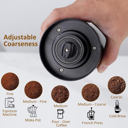 Pour Over Coffee Dripper Set, Hand Drip Coffee Maker Set, All in One Pour Over Kit with Electric Grinder, Coffee Dripper Set, Ideal for Anniversary Birthday Gift