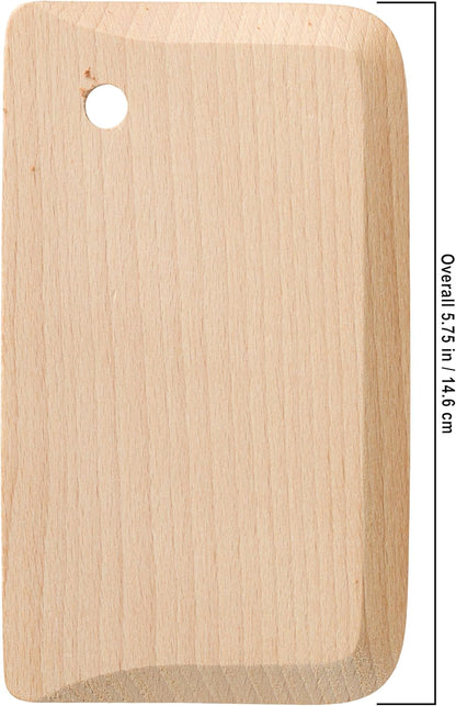 Redecker Wooden Dough Separator & Board Scraper – Durable Untreated Beechwood, Dual Function for Precise Portioning & Neat Workspace – Essential Baking Tool for Home Bakers, Made in Italy