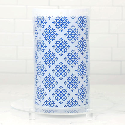 Cake Baking Stencil - Seamless Delicate Pattern for Decorating Tall Double Barrel Cake to Use with Buttercream, Royal Icing, Ganache, Paint, Airbrush (VORRA)