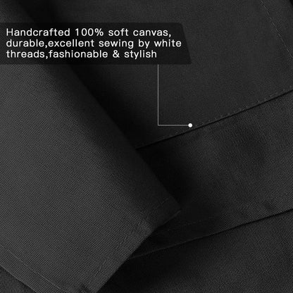 Mignongirl Crossback Apron with Pockets x2,Split Apron with Adjustable Straps,M-XXL