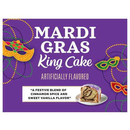 Community Coffee Mardi Gras King Cake Flavored 24 Count Coffee Pods, Medium Roast, Compatible with Keurig 2.0 K-Cup Brewers, 24 Count (Pack of 1)