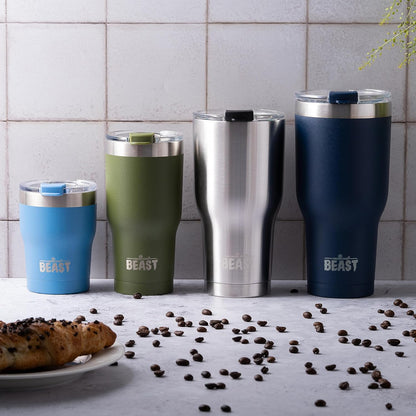 Beast 10 oz Tumbler Stainless Steel Vacuum Insulated Coffee Ice Cup Double Wall Travel Flask (Stormy Sky)
