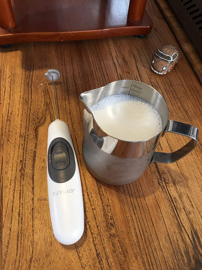 Stainless Steel Milk Frothing Pitcher - 20oz, Perfect for Latte Art, Steam Pitcher with Measurement Scale