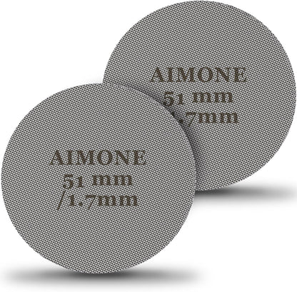 Espresso Puck Screen - Lower Shower Screen Compatible With Espresso Portafilter Filter Basket, Reusable1.7mm Thickness,150μm, 316 Stainless Steel (2 PACK, 51MM)