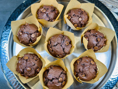 Molibake Chocolate Muffin Mix - Pack of 2 – Premium Chocolate Muffin Baking Mix with Cocoa Powder and Real Chips for Home Oven and Maker – 14 oz – Easy-to-Use Mix for Fluffy, Bakery-Style Homemade